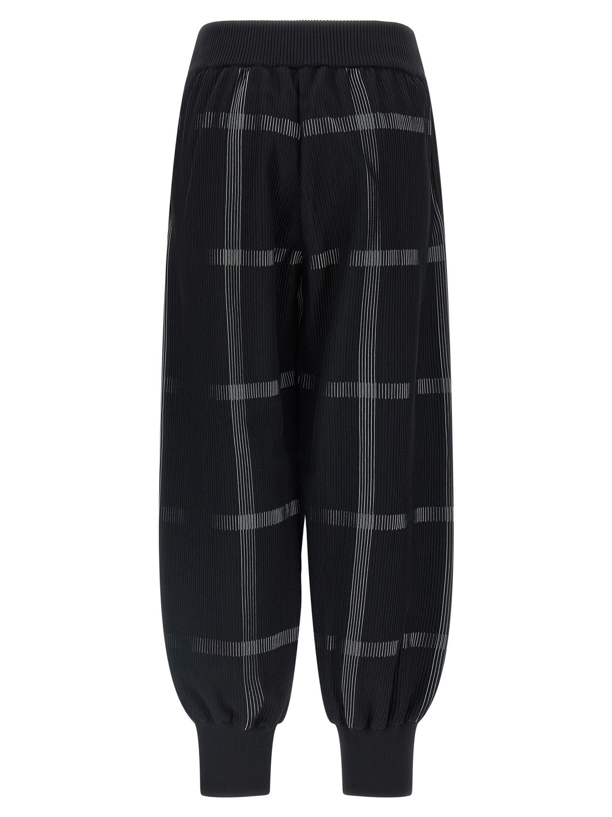 Pleats Please Issey Miyake Crossing Knit Pants Black