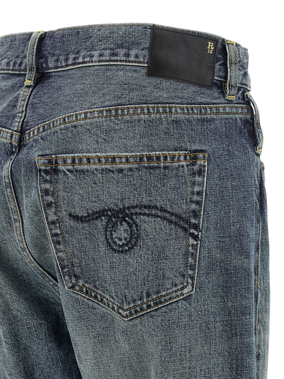 R13 Crossover Jeans Blue