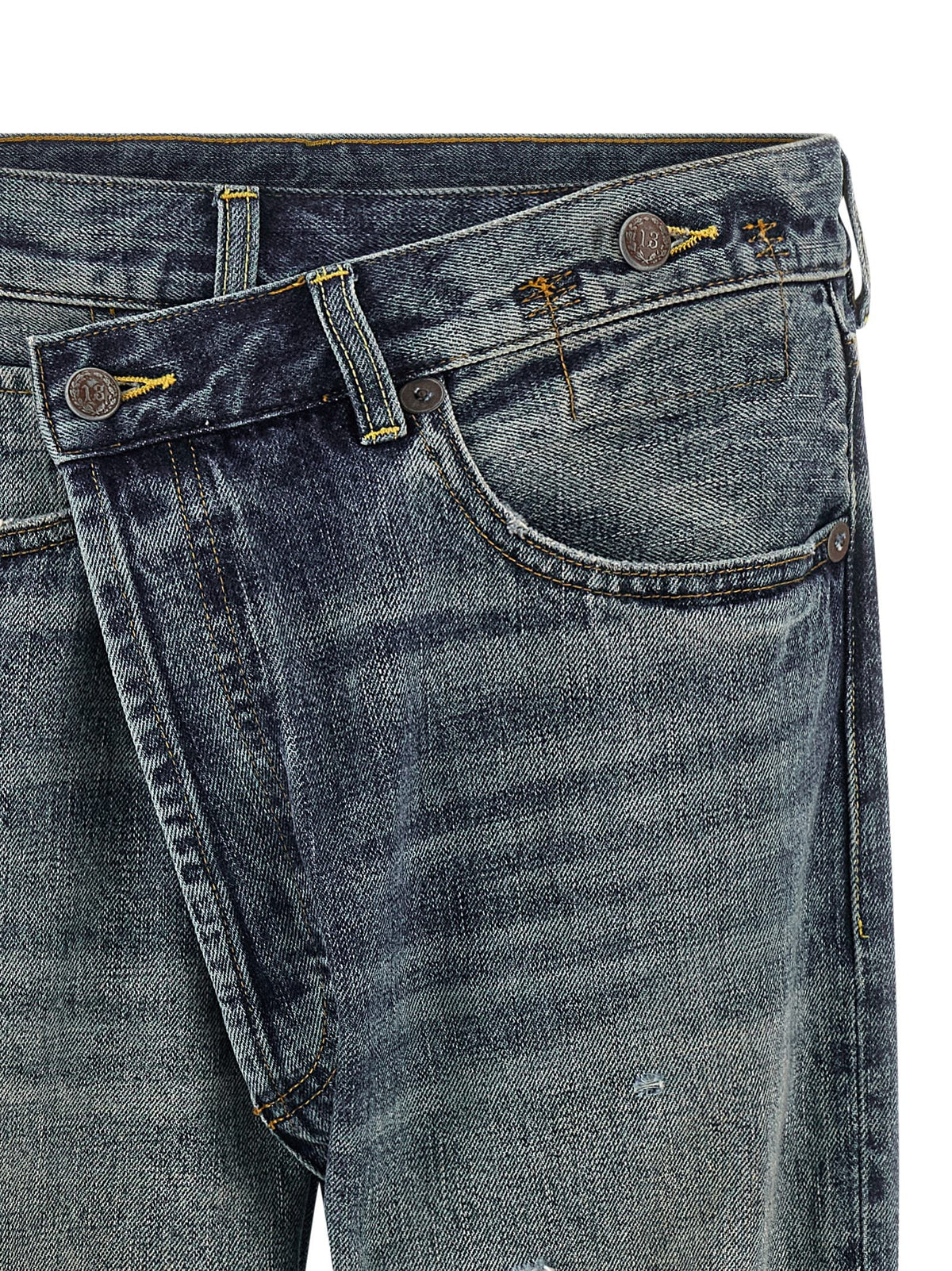 R13 Crossover Jeans Blue
