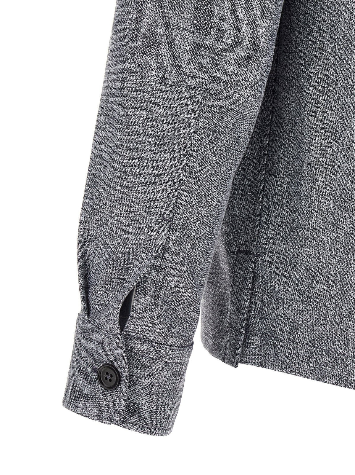 Zegna Crossover Overshirt Blue