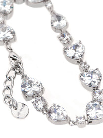 self-portrait Crystal Droplet Bracelet Silver