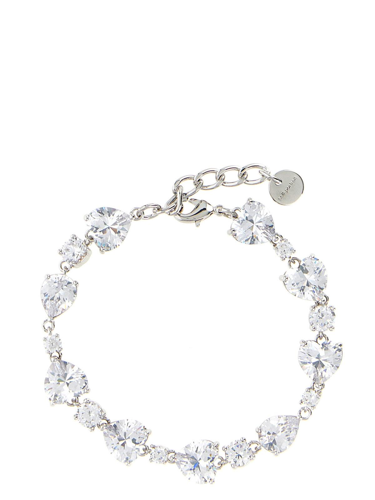 self-portrait Crystal Droplet Bracelet Silver