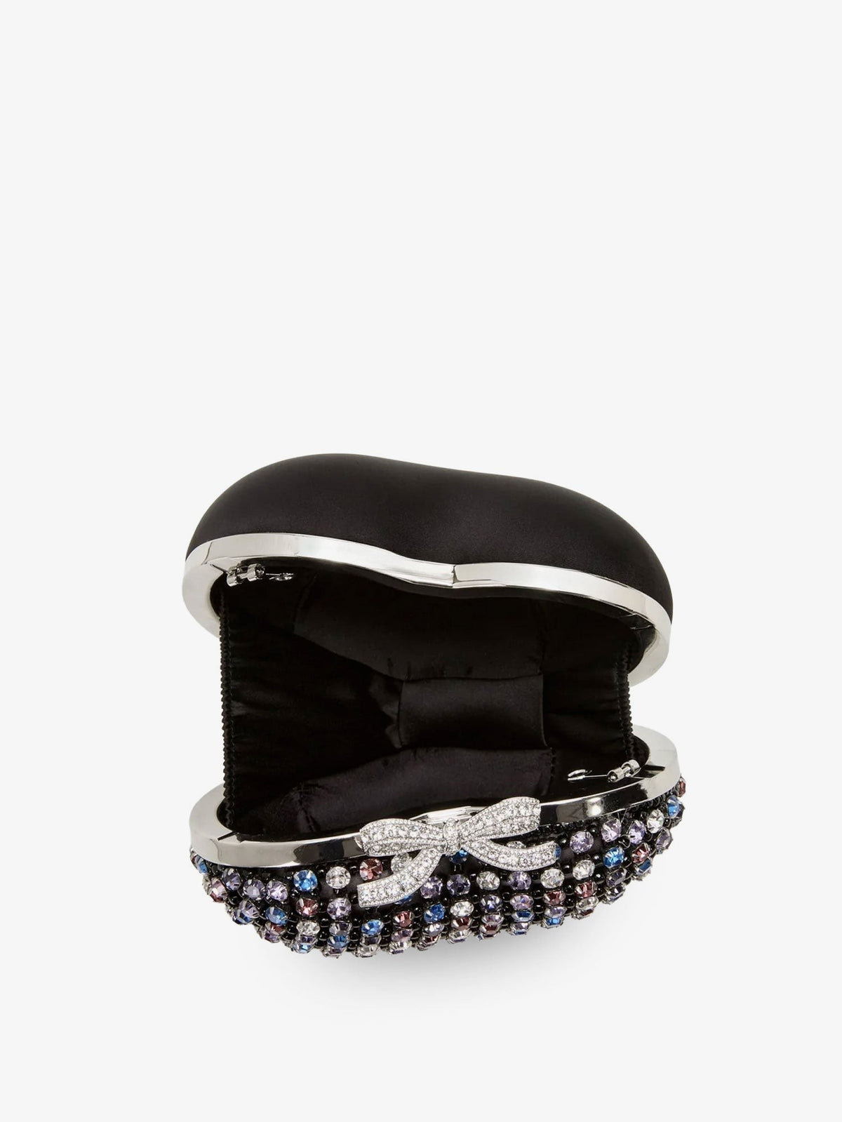 self-portrait Women's Crystal Heart Clutch Bag Red