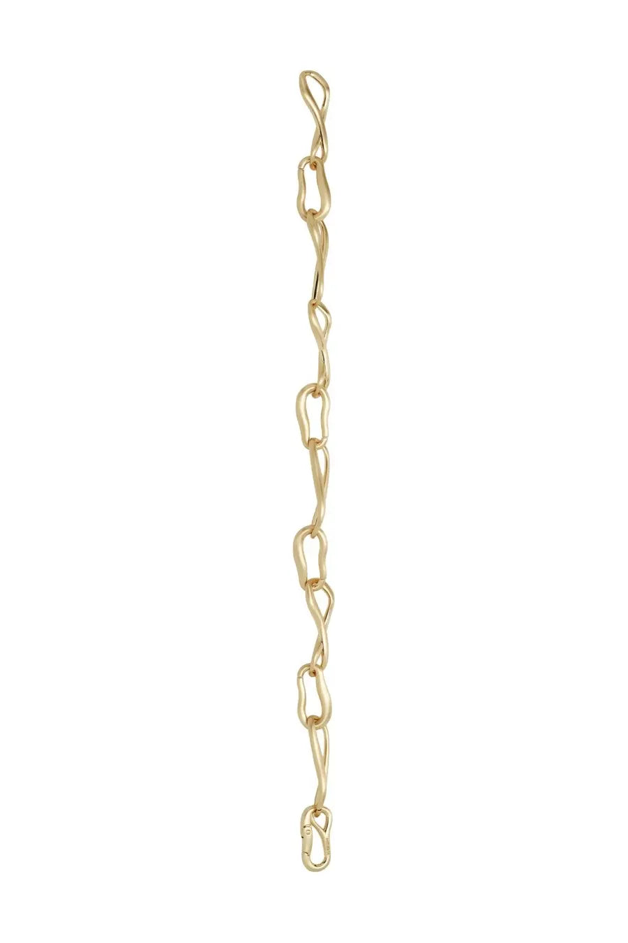 Cult gaia women’s real necklace gold featuring a gold-toned sculptural chain with twisted links and a carabiner clasp
