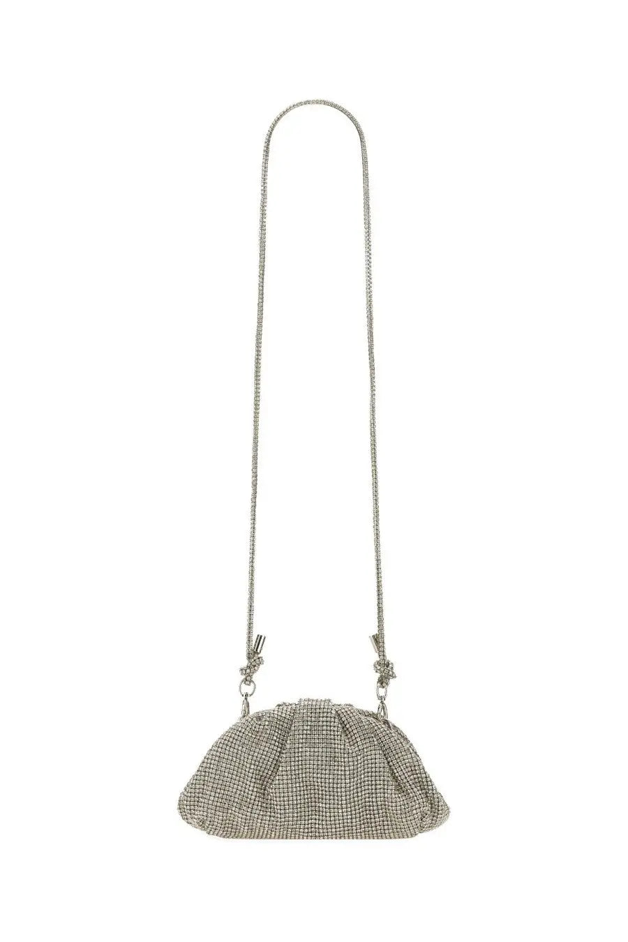 Cult Gaia women shoulder bag jaala dwarf silver silver mesh clutch with delicate chain strap for elegant use