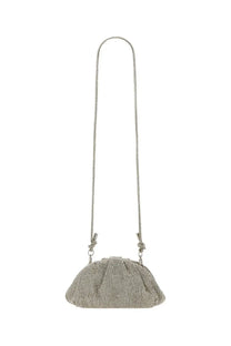 Cult Gaia women shoulder bag jaala dwarf silver silver mesh clutch with delicate chain strap for elegant use