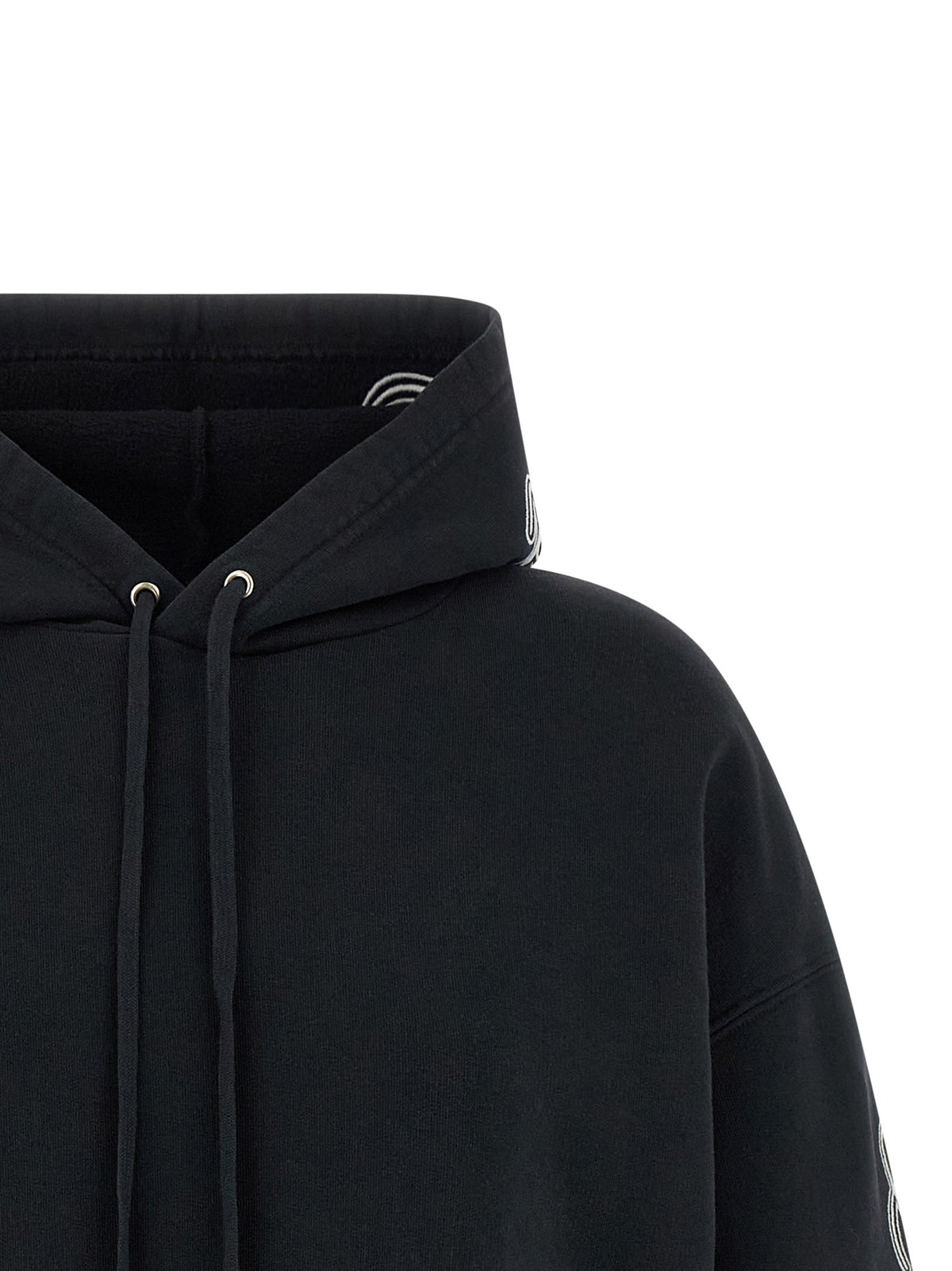 Balenciaga Cursive Hoodie Black