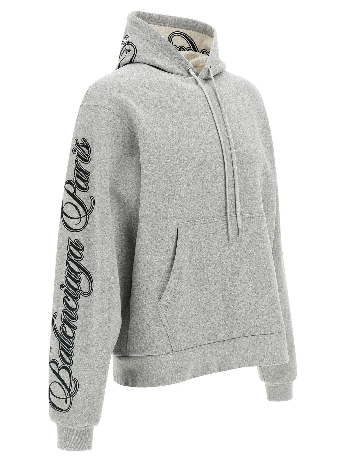 Balenciaga Cursive Hoodie Grey