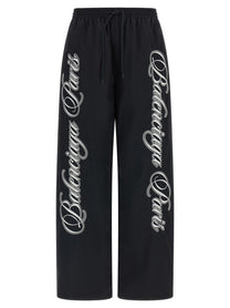 Balenciaga Cursive Reversible Pants Gold