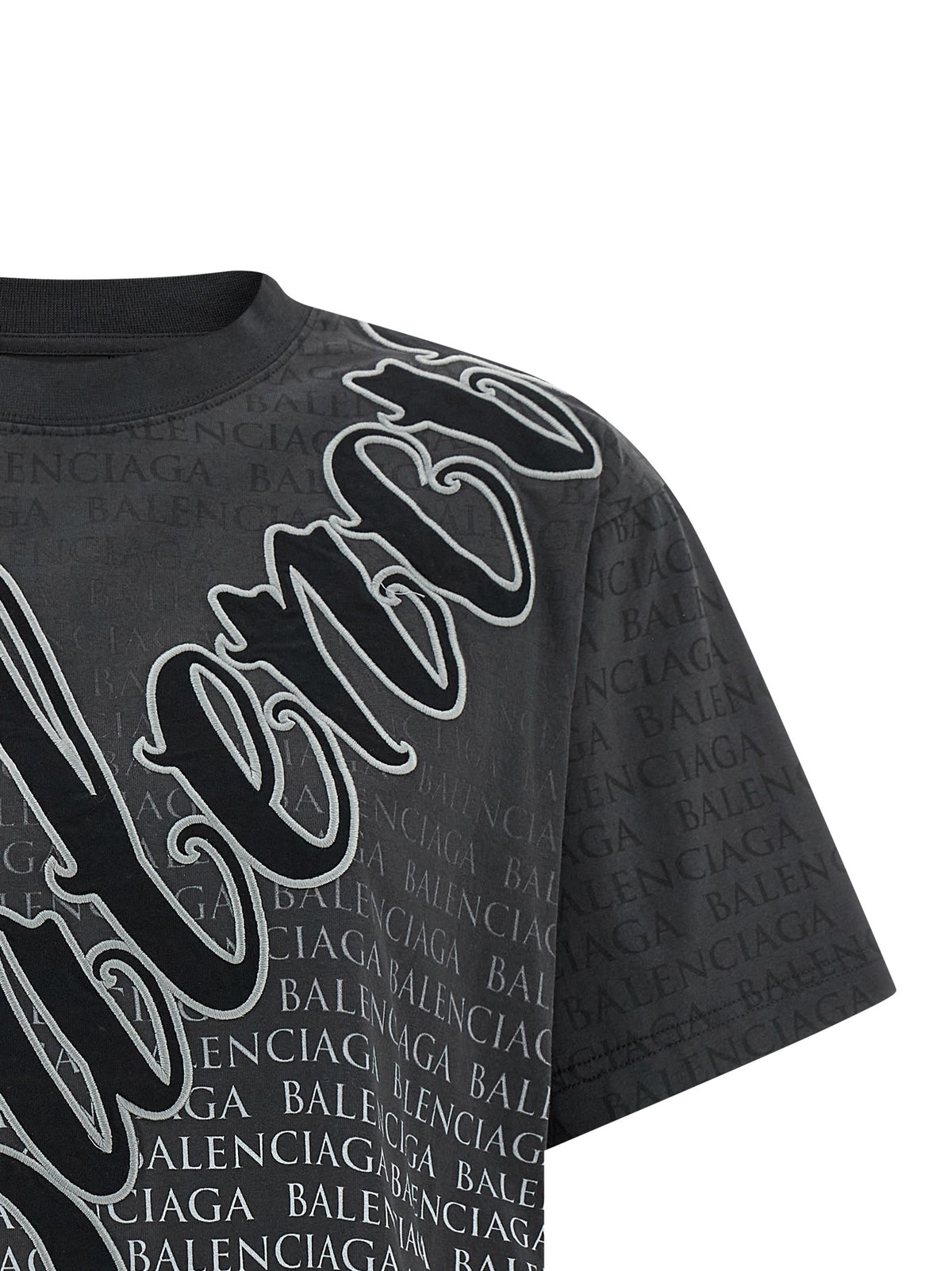 Balenciaga Cursive Shirt Black