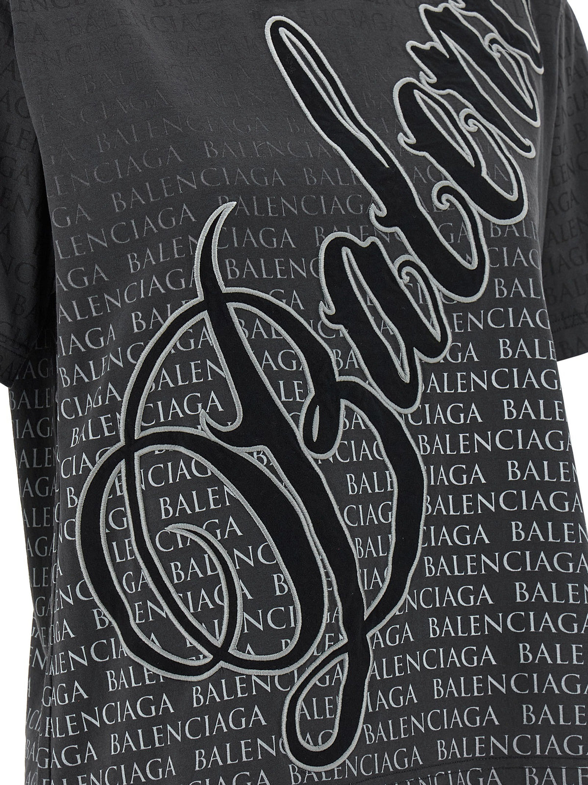 Balenciaga Cursive Shirt Black