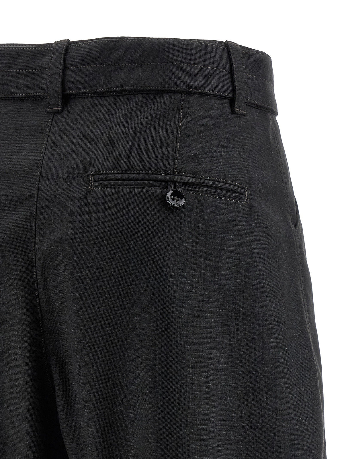Lemaire Curved Tailored Pants Black