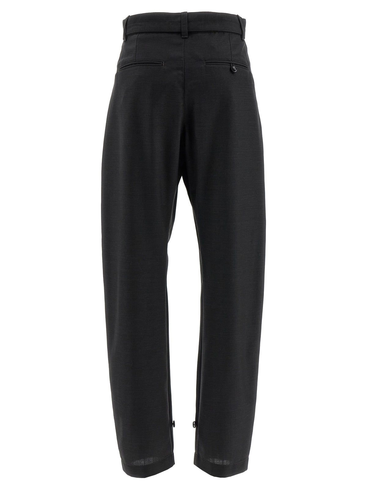 Lemaire Curved Tailored Pants Black