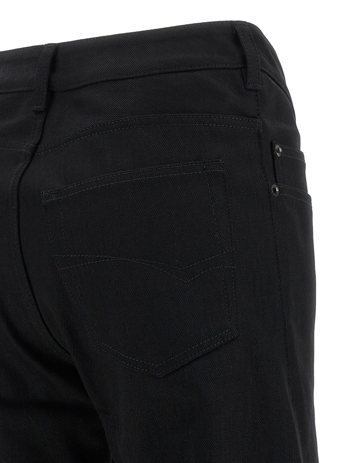 Balenciaga Curved Waist Jeans Black