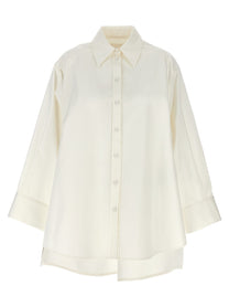 Jil Sander Cut Out Armhole Shirt White