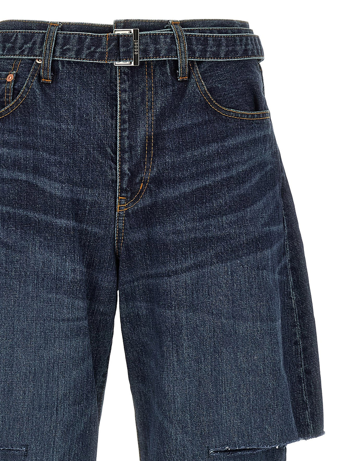 Sacai Cut Out Jeans Blue