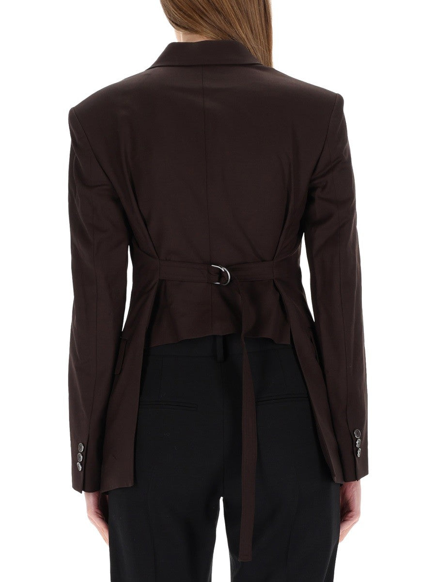 Helmut Lang Women's Cutaway Blazer Brown, view 3