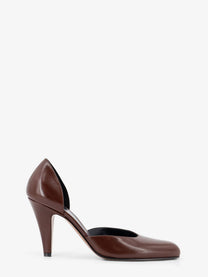 The Row Women's Dorsay Ornella Leather Pumps Brown