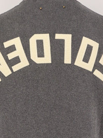 Golden Goose Men's Davis Ribbed Cotton Sweater Grey