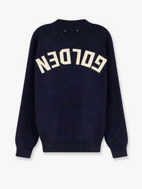 Golden Goose Men's Davis Ribbed Cotton Sweater Blue