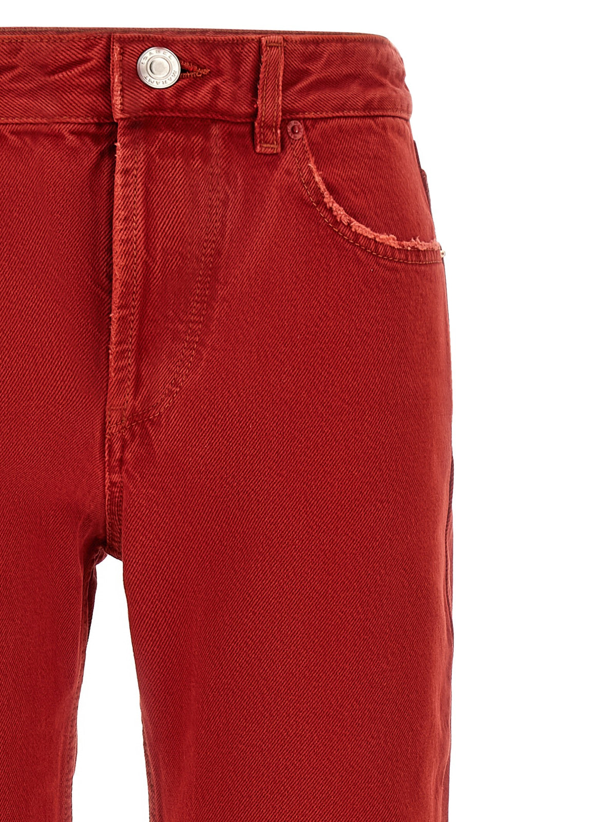 ISABEL MARANT Daya Cropped Jeans Red