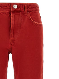 ISABEL MARANT Daya Cropped Jeans Red