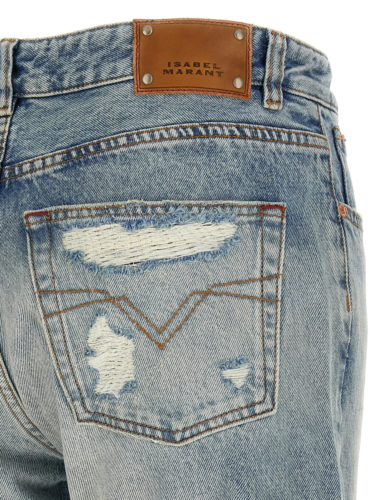 ISABEL MARANT Daya Cropped Jeans Blue