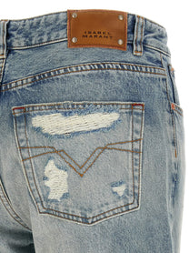 ISABEL MARANT Daya Cropped Jeans Blue