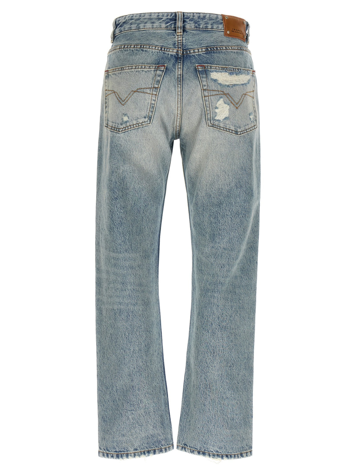 ISABEL MARANT Daya Cropped Jeans Blue