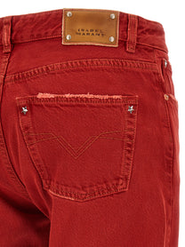 ISABEL MARANT Daya Cropped Jeans Red