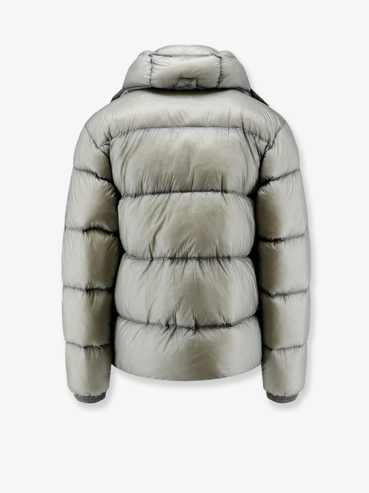 C.P. Company Men's DD Shell Explorer Lens Denier Matte Micro Ripstop Nylon Down Jacket Grey
