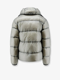 C.P. Company Men's DD Shell Explorer Lens Denier Matte Micro Ripstop Nylon Down Jacket Grey