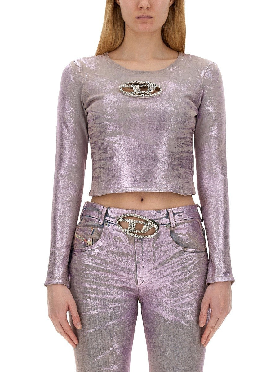 Diesel Women's DE TOP1 Fse Shirt Blue