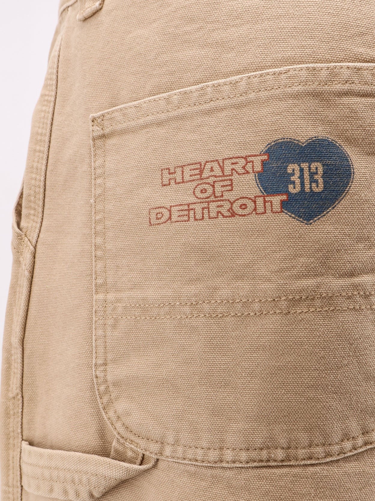 Carhartt Wip Men's Single Knee Graphic Pants Beige