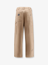 Carhartt Wip Men's Single Knee Graphic Pants Beige