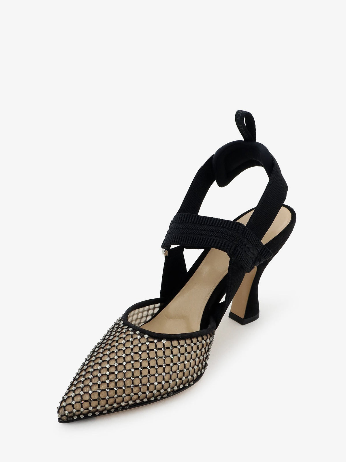 Fendi Women's Décolleté Colibrì in Mesh Suede Black