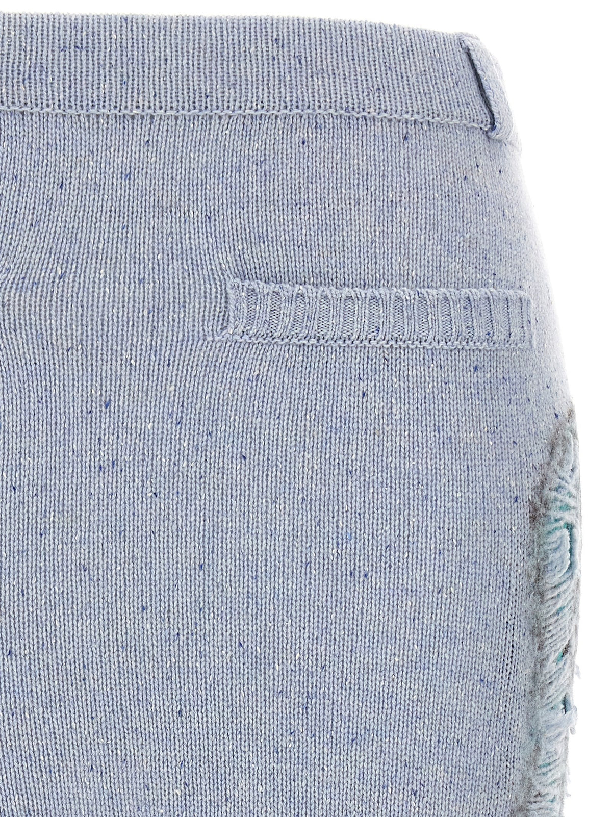 Moschino Deconstructed Argyle Skirt Blue