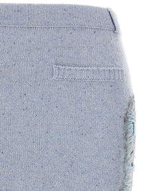 Moschino Deconstructed Argyle Skirt Blue