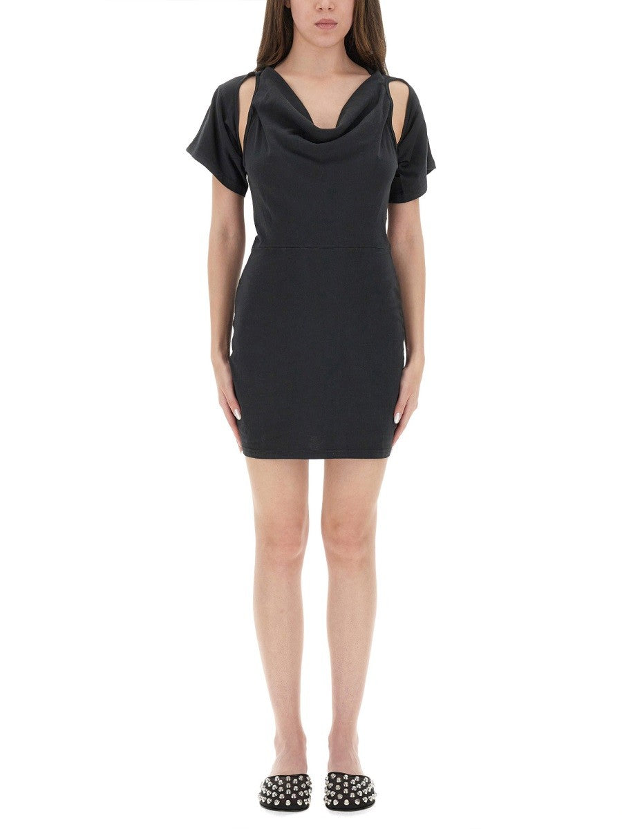 alexanderwang Women's Deconstructed Short Dress Black