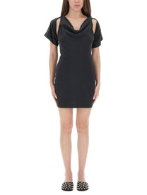 alexanderwang Women's Deconstructed Short Dress Black