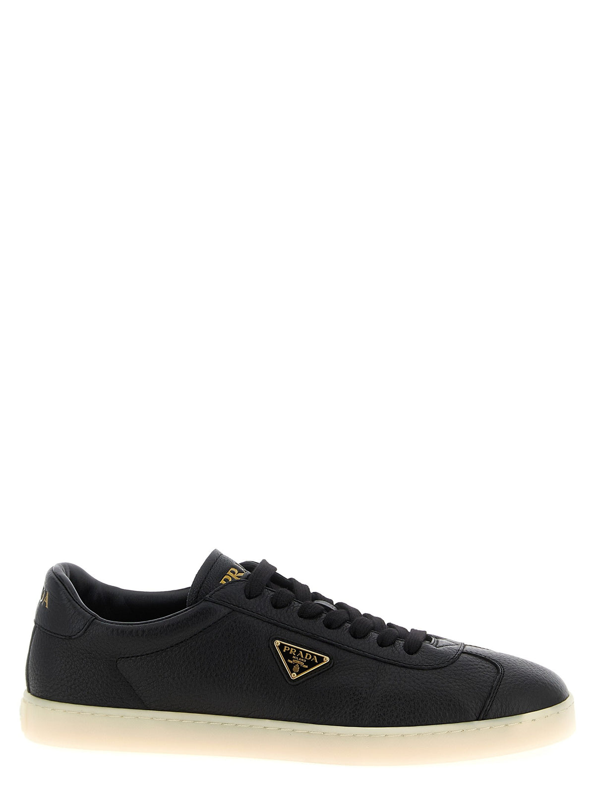 PRADA Deer Leather Sneakers Black