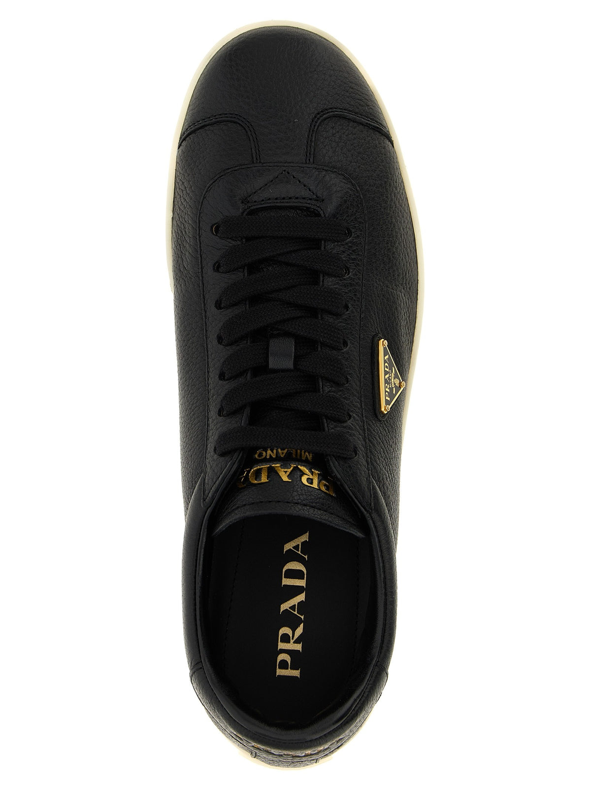 PRADA Deer Leather Sneakers Black