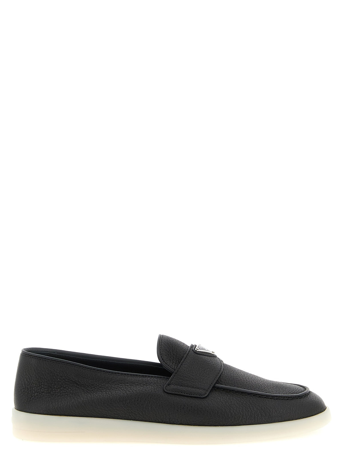 PRADA Deer Skin Loafers Black