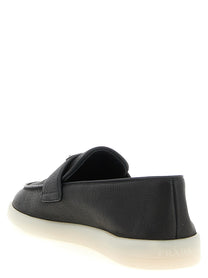 PRADA Deer Skin Loafers Black