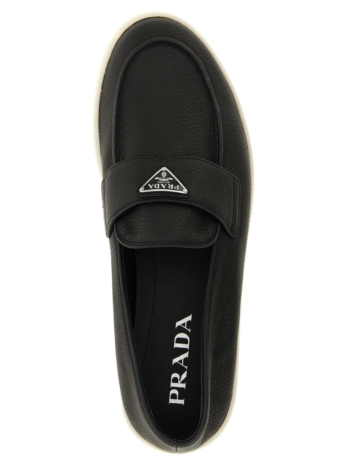 PRADA Deer Skin Loafers Black