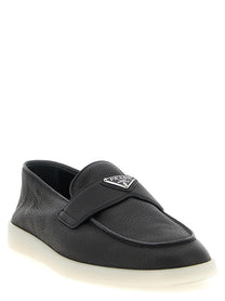 PRADA Deer Skin Loafers Black