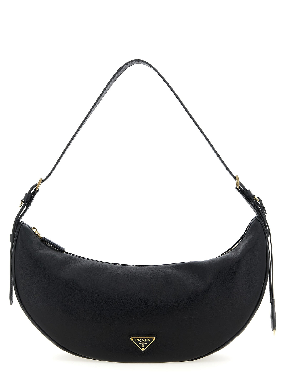 PRADA Demi Lune Shoulder Bag Black