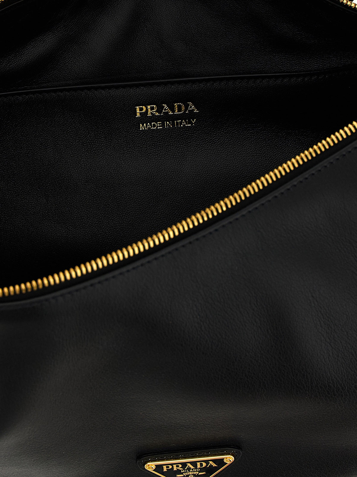 PRADA Demi Lune Shoulder Bag Black