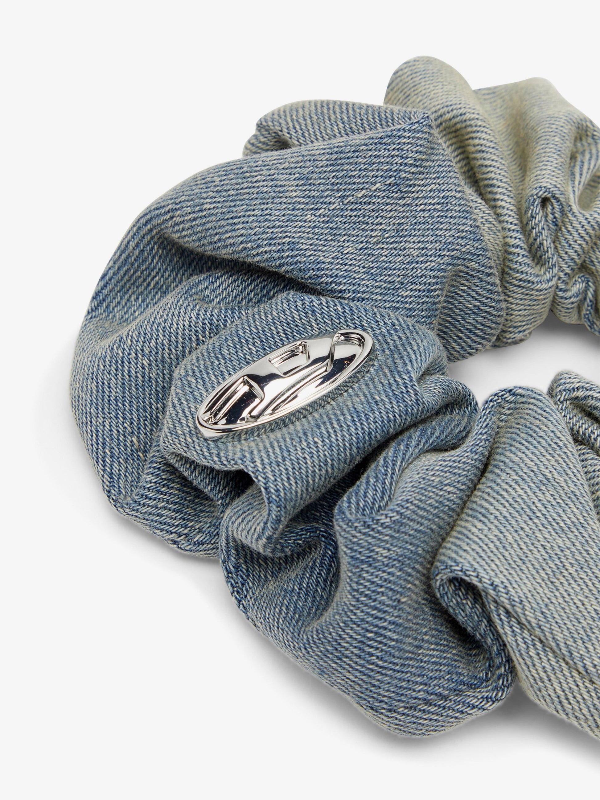 Diesel Women's Denim Bangle Scrunchie Hair Tie Blue