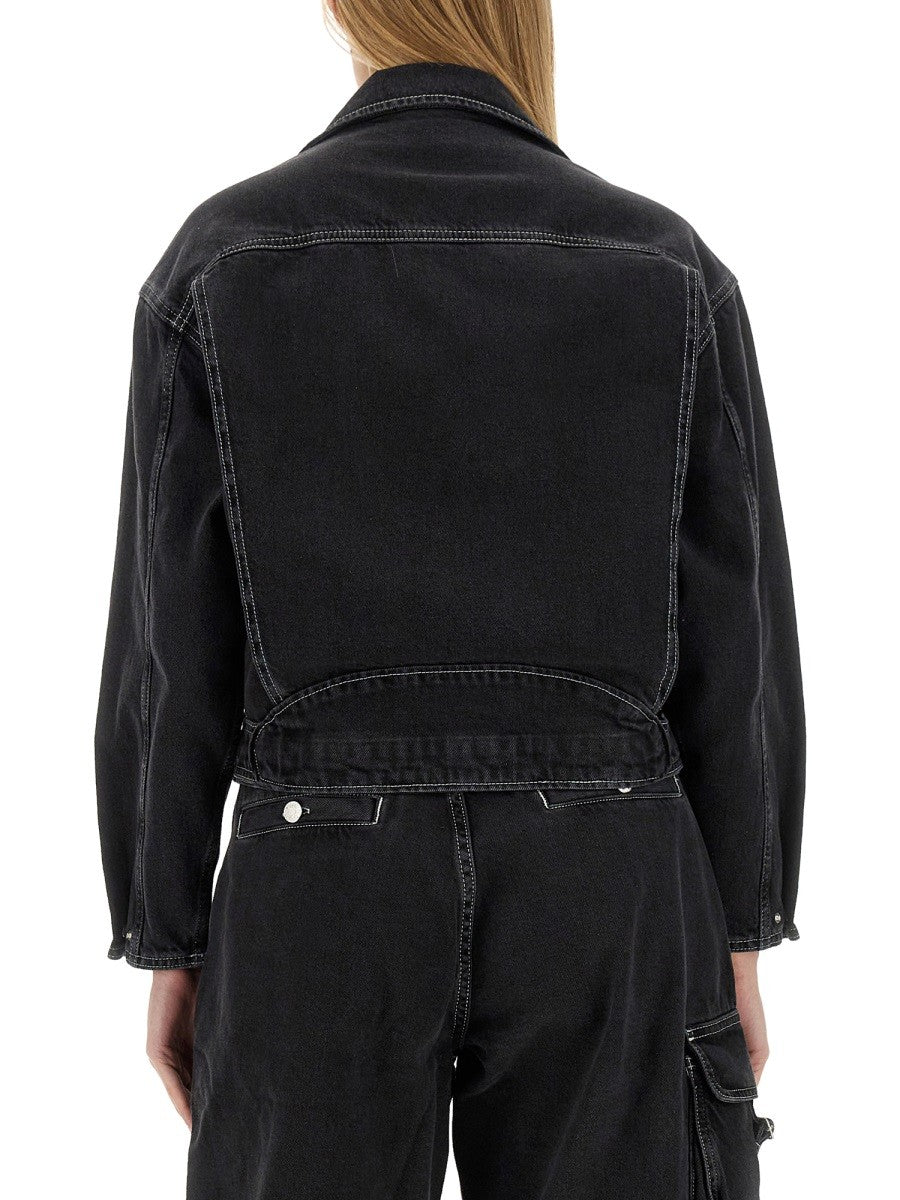 Moschino Jeans Women's Denim Jacket Black